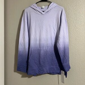 Ombré/dip dyed purple hoodie